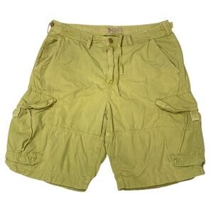 Vintage American Eagle Cargo Shorts Paratrooper Fatigues Green 32/34 Baggy Loose